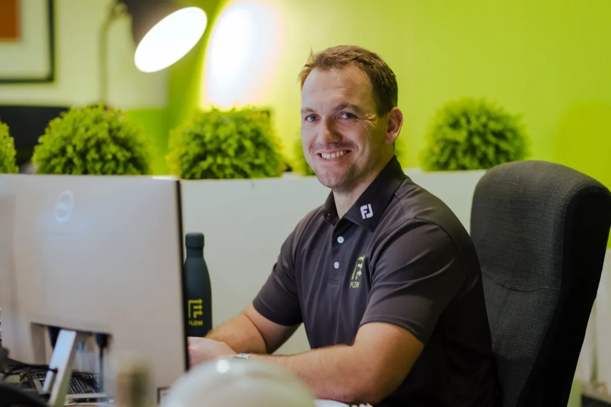 Flow Solutions team member at work